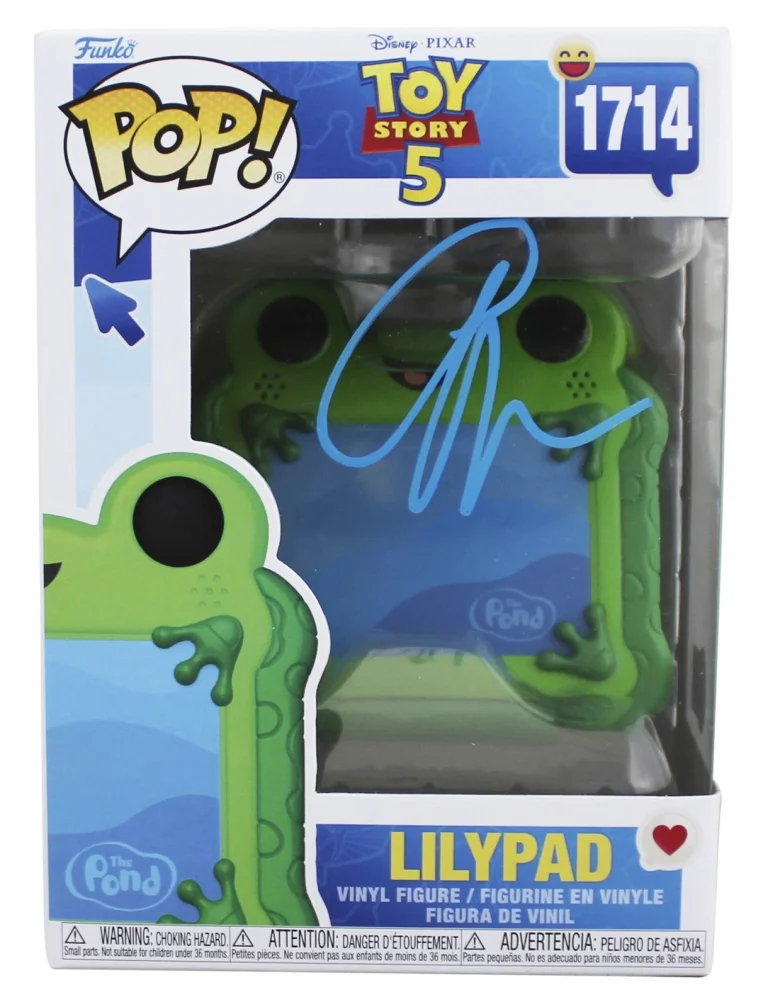 Greta Lee Toy Story 5 Signed Lilypad #1714 Funko Pop Vinyl Figure BAS #BU82481
