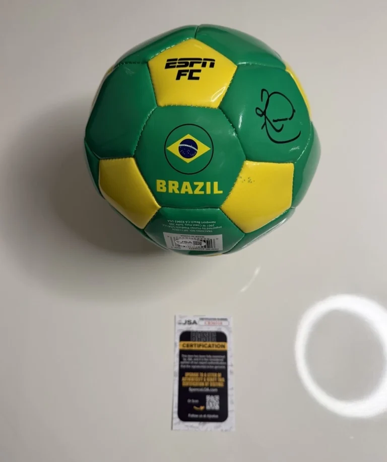 Romario Autographed Brazil Soccer Ball World Cup Star JSA COA