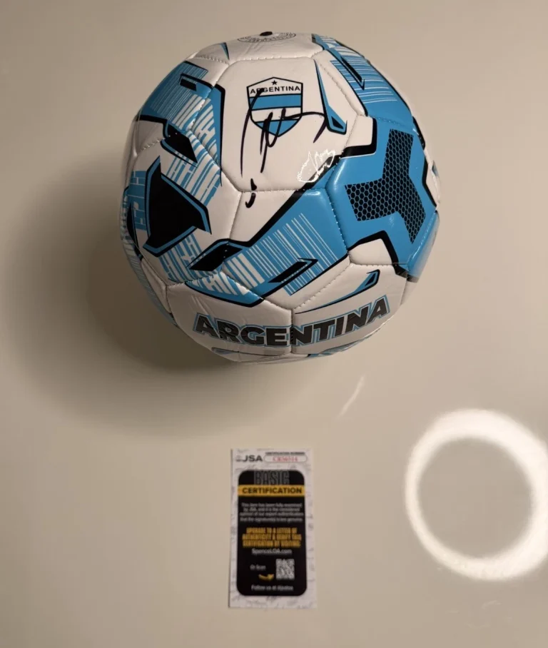 Javier Mascherano Autographed Argentina Soccer Ball World Cup Star JSA COA