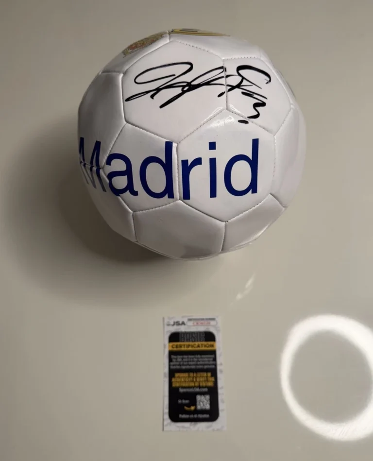 Pepe Autographed Real Madrid Soccer Ball Real Portugal Star Rare JSA COA
