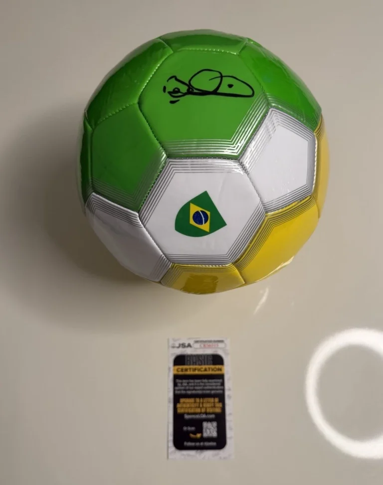 Bebeto Autographed Brazil Soccer Ball Brazil World Cup Champs JSA COA
