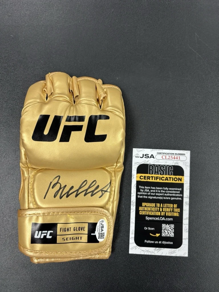 Valentina Shevchenko signed Autographed UFC Gold glove Bullet. JSA Coa
