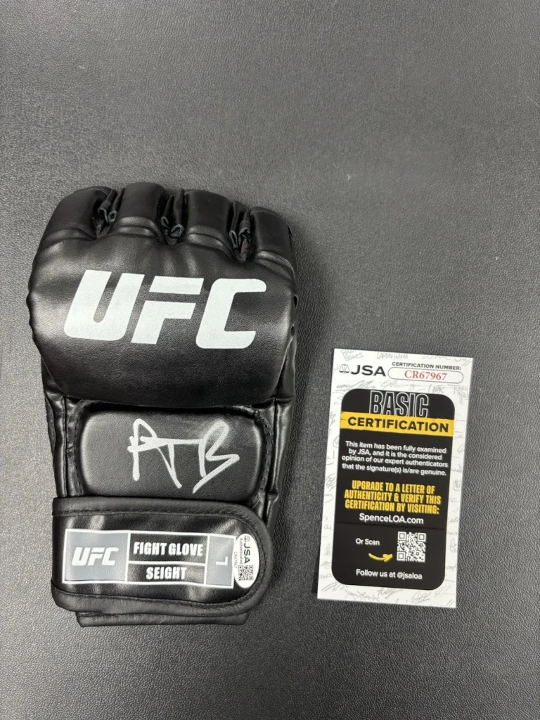 Paddy Pimblett Fighter  Autographed Signed UFC MMA Glove. The Baddy. JSA Coa