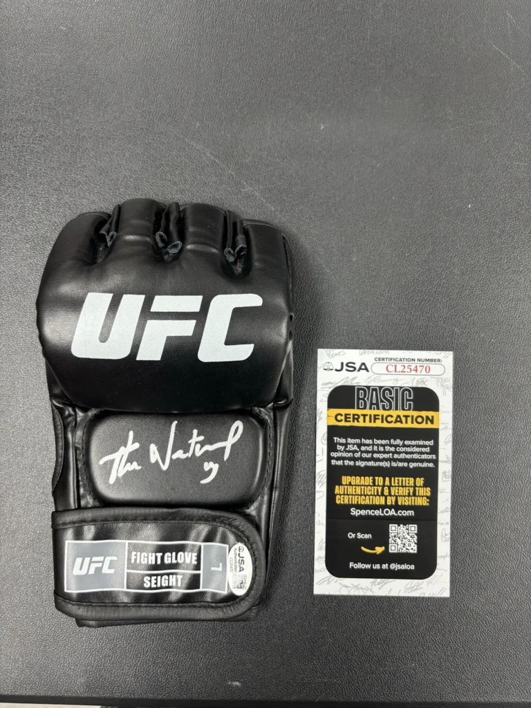 Caio Borralho Signed Autographed UFC Fight Glove. JSA Coa