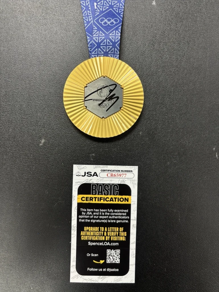 Diana Taurasi Signed 2024 Paris Olympics Gold Auto Team USA Basketball. JSA Coa