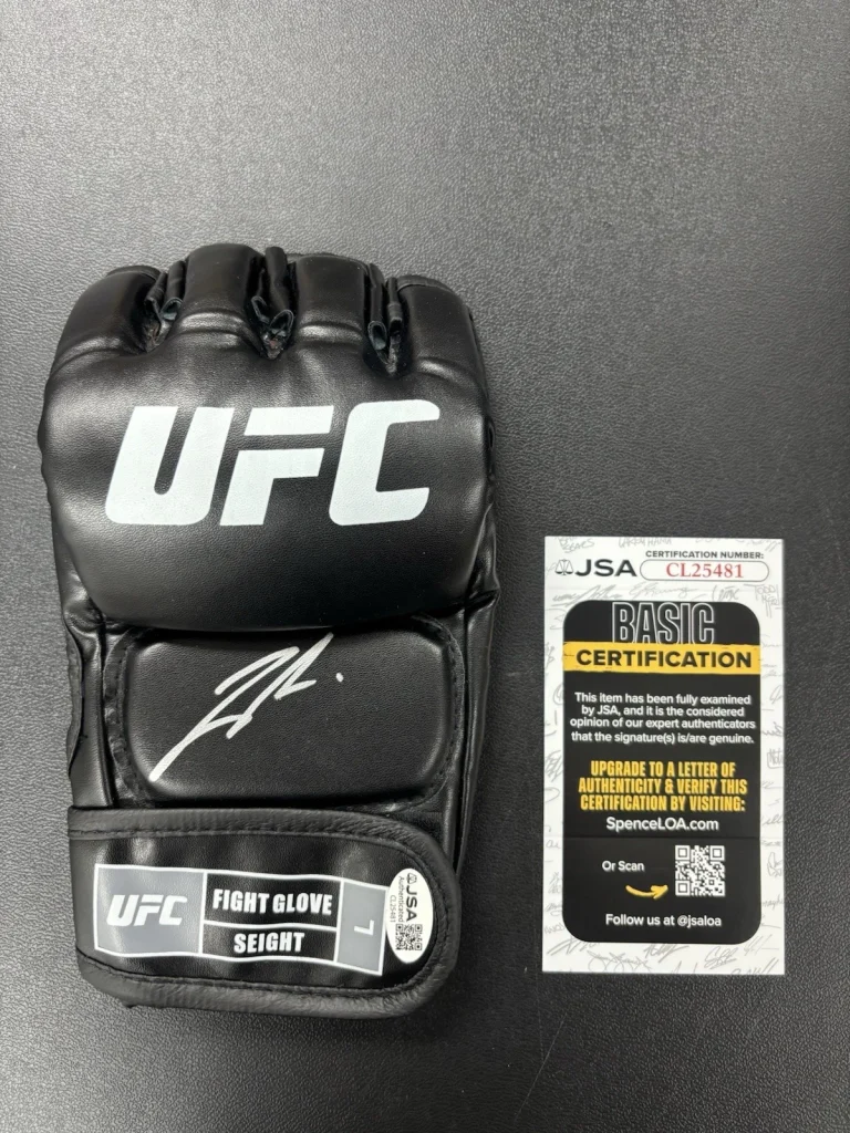 Joshua Van Signed Autographed Ufc  Glove Champion Fearless Jsa Coa