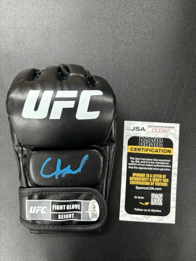 Chanel Sonnen Signed Autographed UFC Fight Glove JSA COA Bad Guy