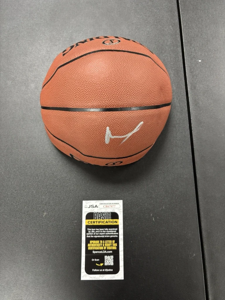 Ausar Thompson Signed Basketball JSA COA Autographed Pistons