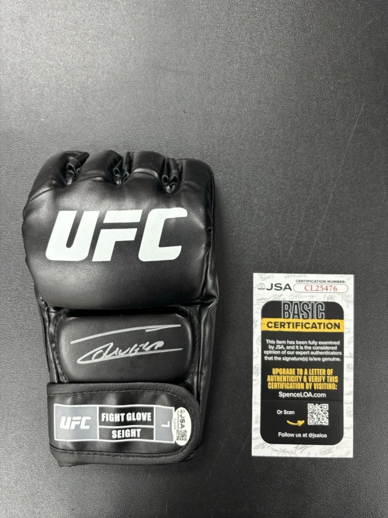 Charles Oliveira Autographed UFC Glove MMA Fighter JSA COA