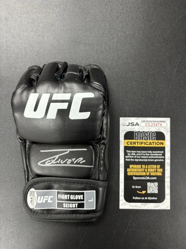Charles Oliveira Autographed UFC Glove MMA Fighter JSA COA
