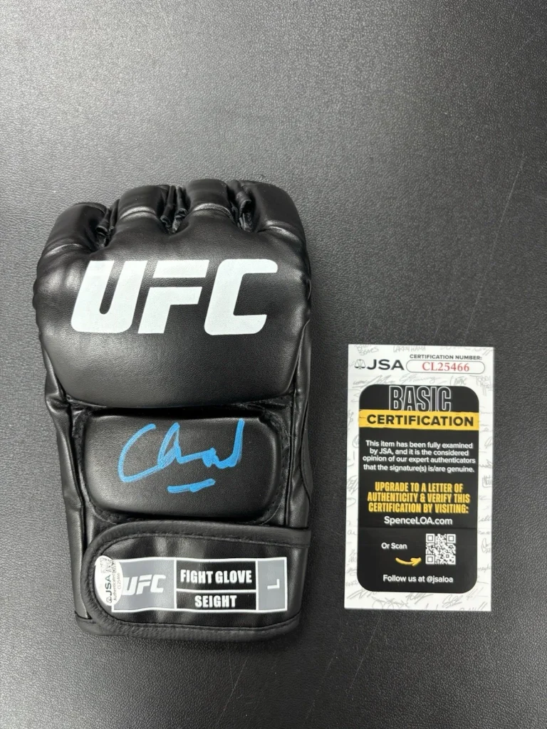 Chanel Sonnen Signed Autographed UFC Fight Glove JSA COA Bad Guy