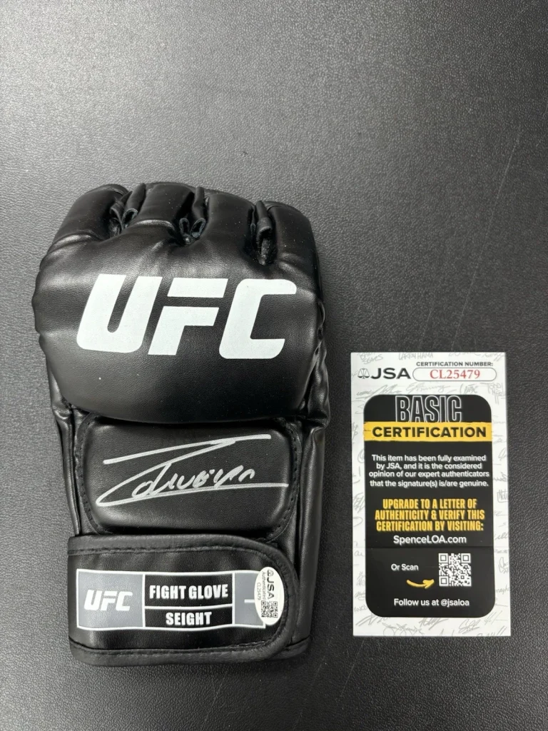 Charles Oliveira Autographed UFC Glove MMA Fighter JSA COA