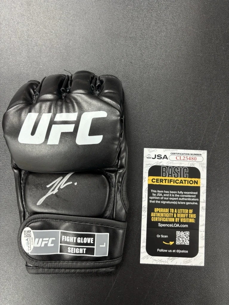 Joshua Van Signed Autographed Ufc  Glove Champion Fearless Jsa Coa