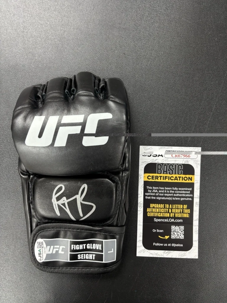 Paddy Pimblett Fighter  Autographed Signed UFC MMA Glove. The Baddy. JSA Coa