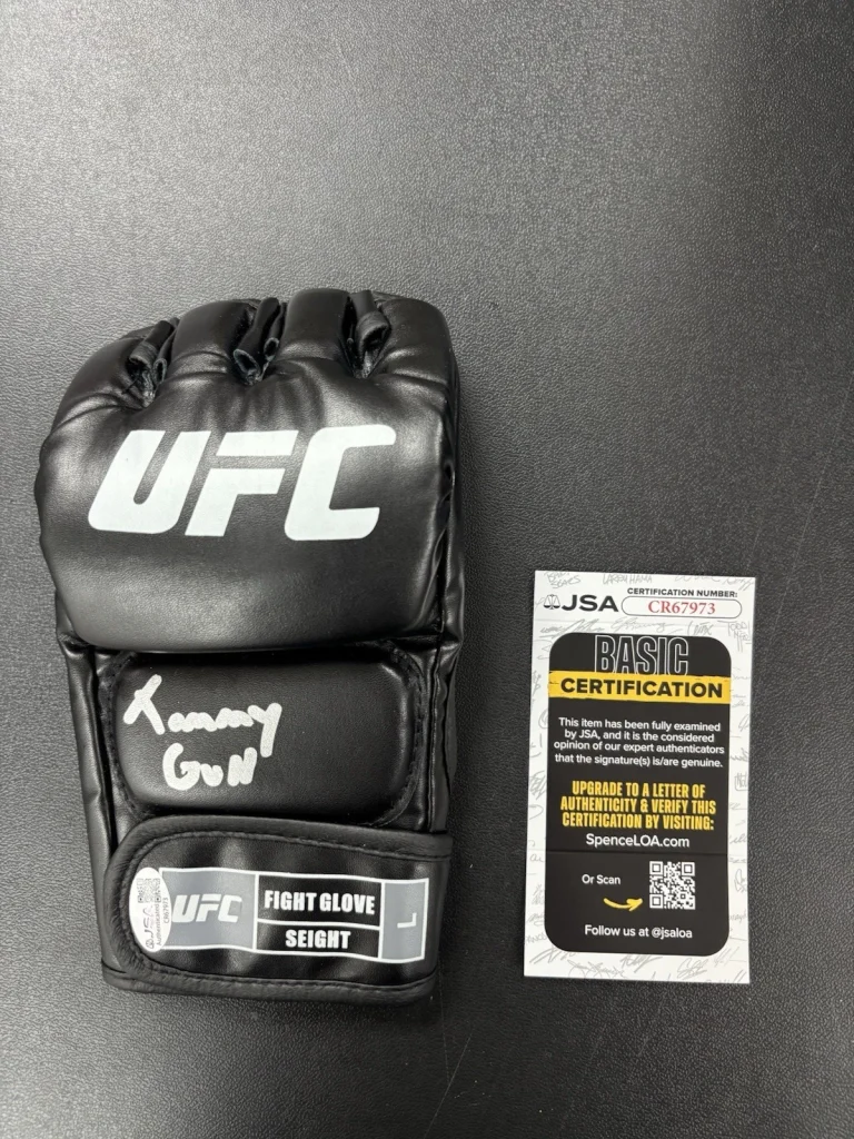 Tommy Mcmillen Signed Autographed UFC Glove JSA/COA MMA FIGHTER 200K Gunz