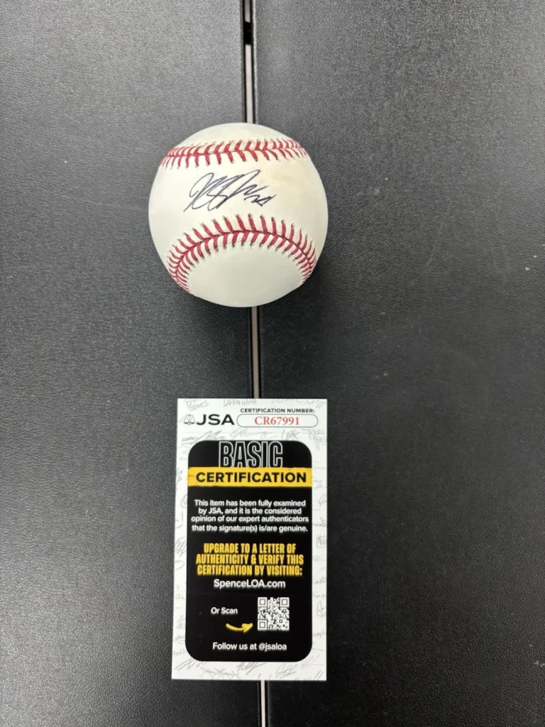 Kyle Stowers Miami Marlins Autographed Signed Baseball. JSA Coa