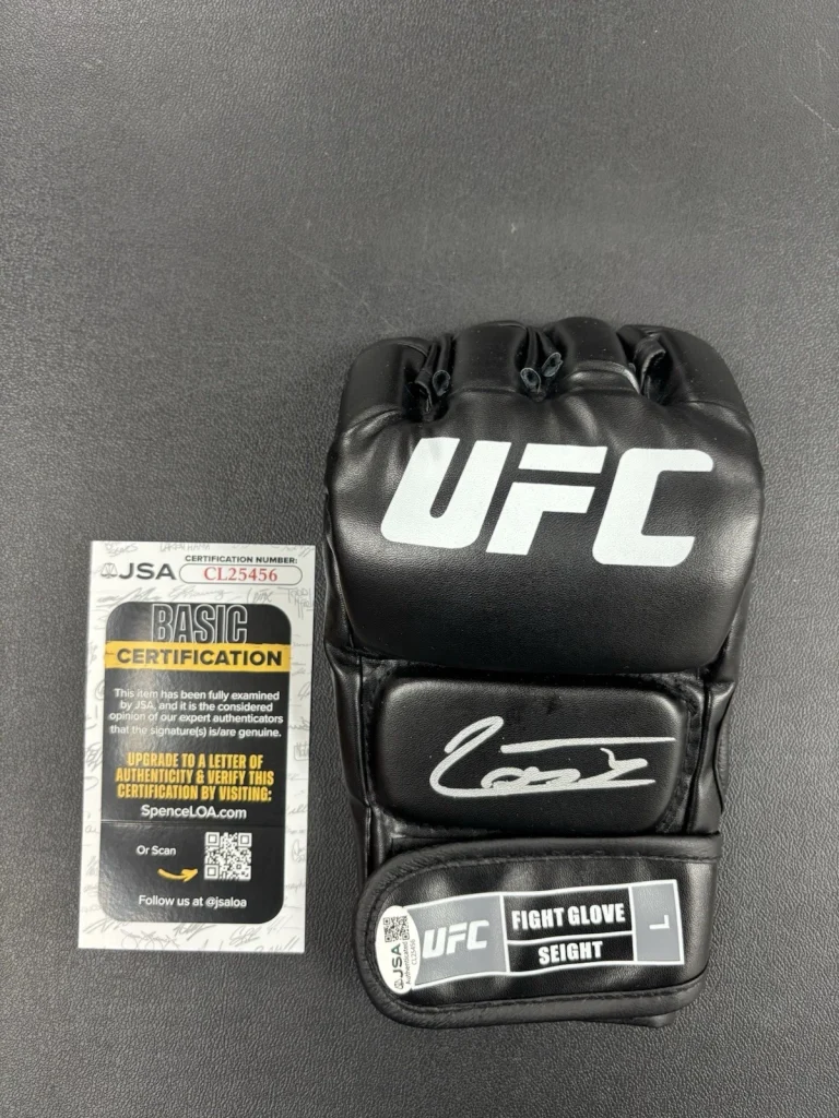 Jean Silva Autographed Signed UFC MMA Glove With JSA COA