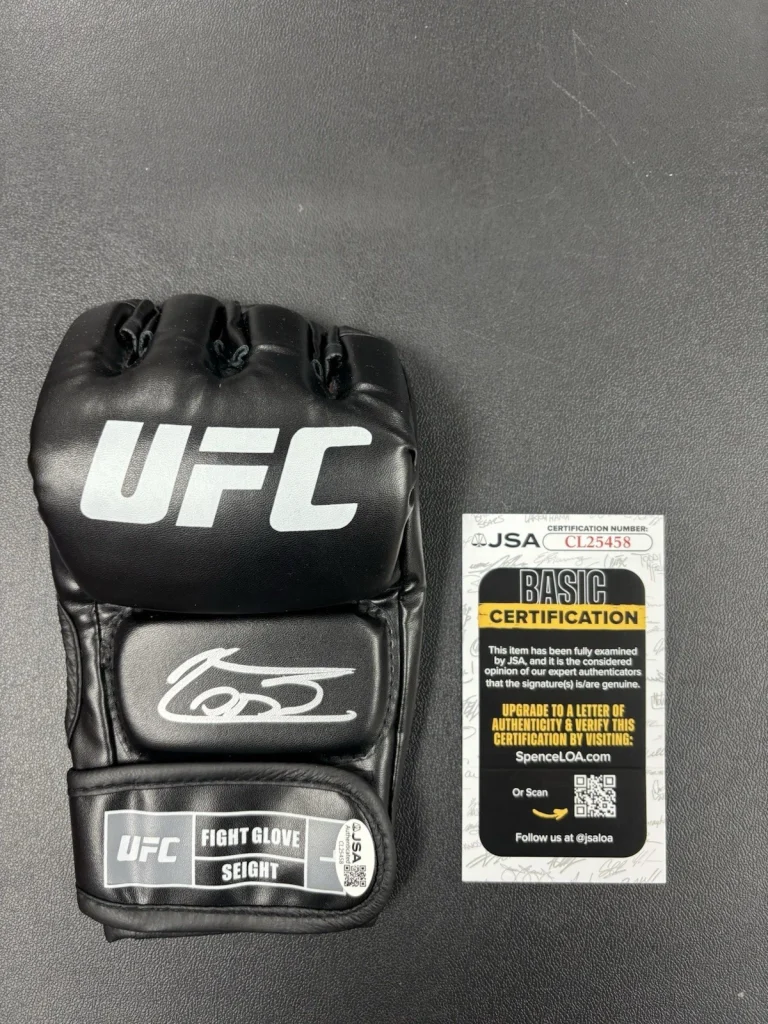 Jean Silva Autographed Signed UFC MMA Glove With JSA COA
