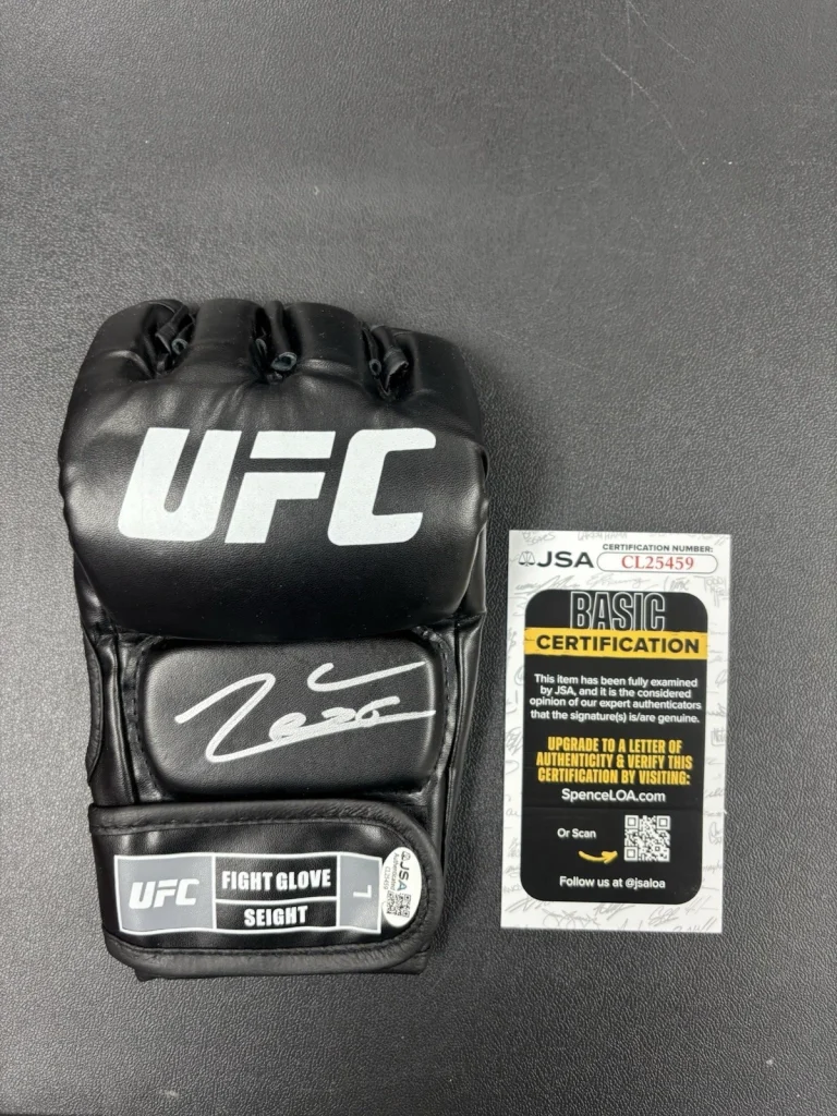 Jean Silva Autographed Signed UFC MMA Glove With JSA COA