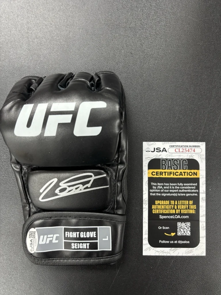 Jean Silva Autographed Signed UFC MMA Glove With JSA COA