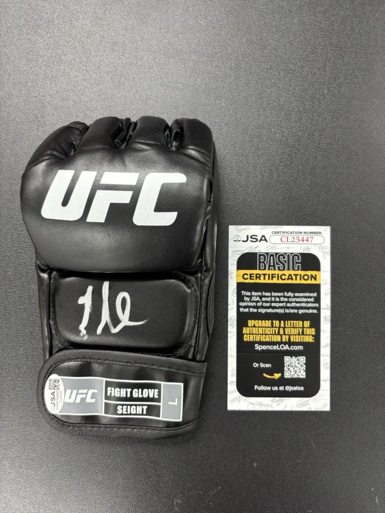 GABLE STEVESON SIGNED AUTOGRAPHED UFC GLOVE. JSA Coa Rare
