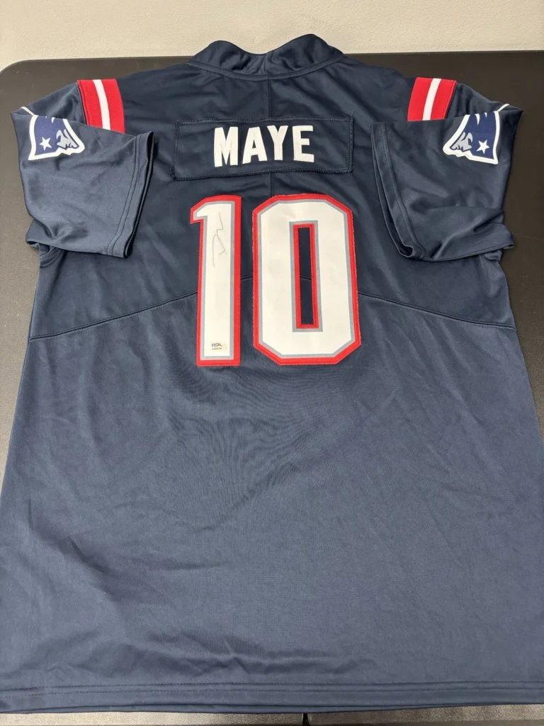 Drake Maye New England Patriots Signed Autographed Jersey. Psa