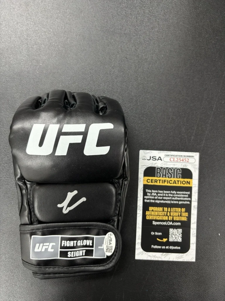 GABLE STEVESON SIGNED AUTOGRAPHED UFC GLOVE. JSA Coa Rare