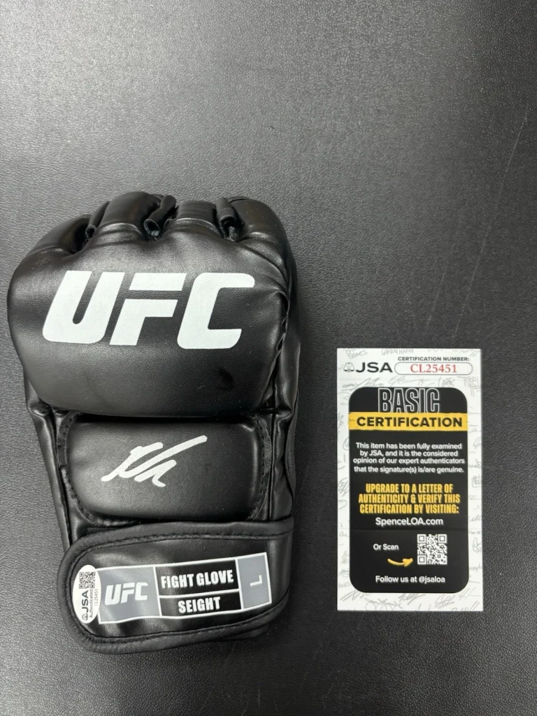 GABLE STEVESON SIGNED AUTOGRAPHED UFC GLOVE. JSA Coa Rare