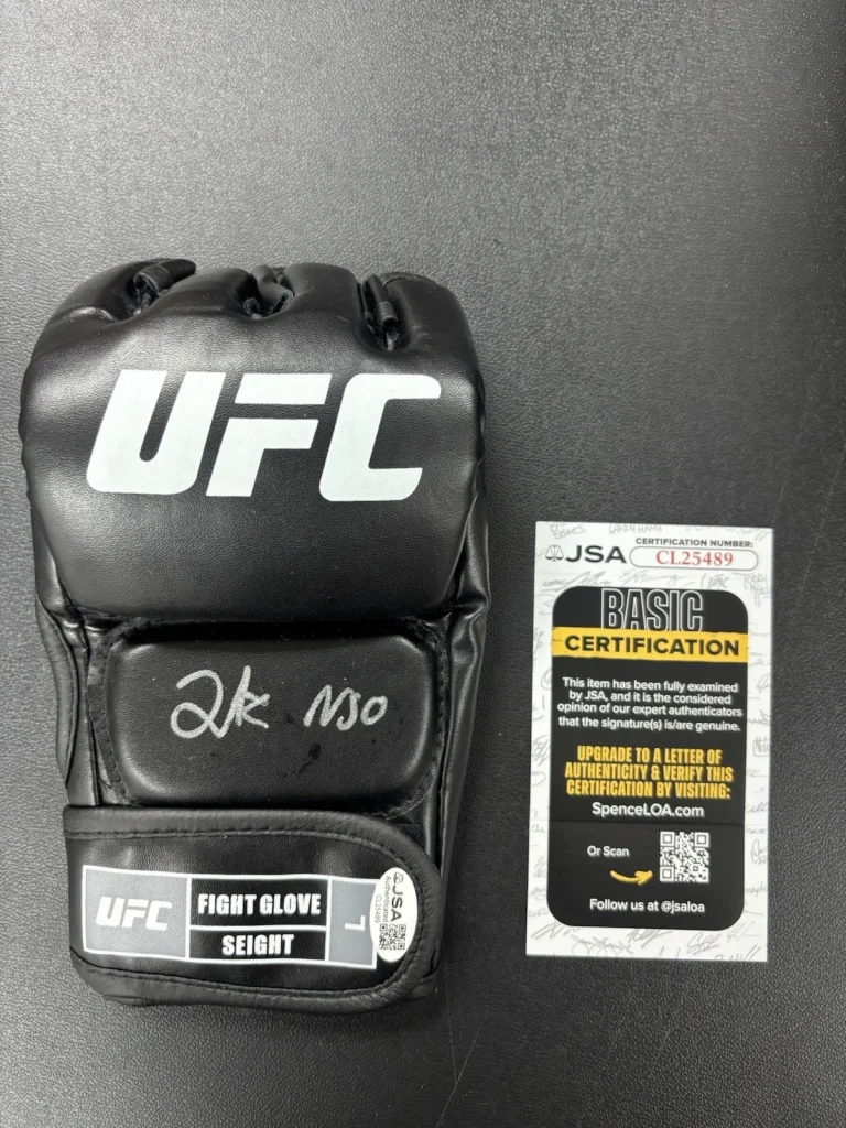 Lone’er (Lonnie) Kavanagh Signed Autographed UFC MMA Glove. JSA Coa