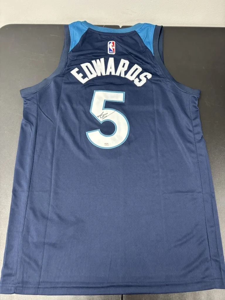 Anthony Edwards Minnesota Timberwolves Signed Autographed Jersey. Psa