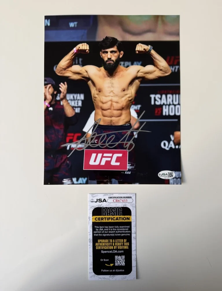 Arman Tsarukyan Fighter Autographed 8x10 Photo UFC MMA Star JSA COA