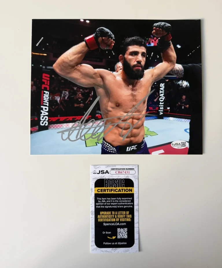 Arman Tsarukyan Fighter Autographed 8x10 Photo UFC MMA Star JSA COA
