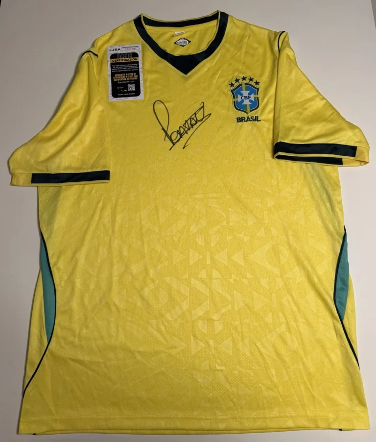 Alex Pereira Autographed Brazil Soccer Jersey UFC MMA Star Chama Poatan JSA COA