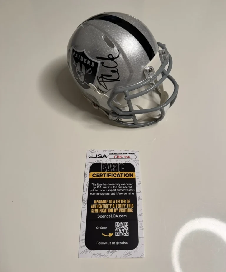 Ice Cube Las Vegas Raiders Autographed Mini Helmet Hollywood Actor JSA COA