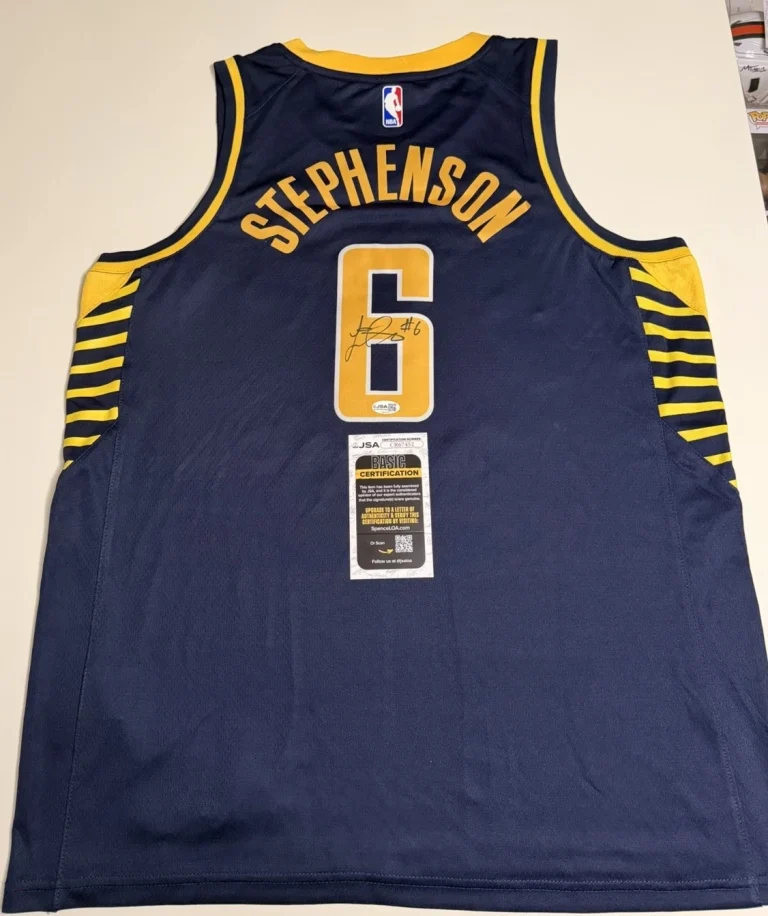 Lance Stephenson Indiana Pacers Autographed Jersey JSA COA