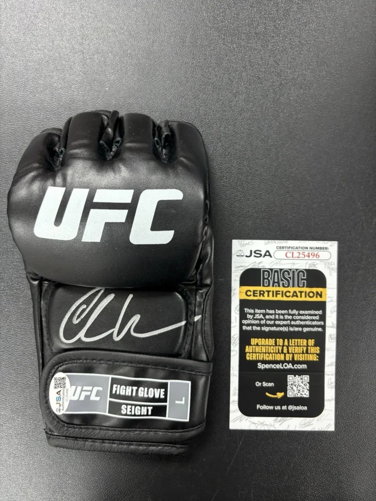 Chris Weidman Signed Autographed UFC Glove MMA. JSA Coa