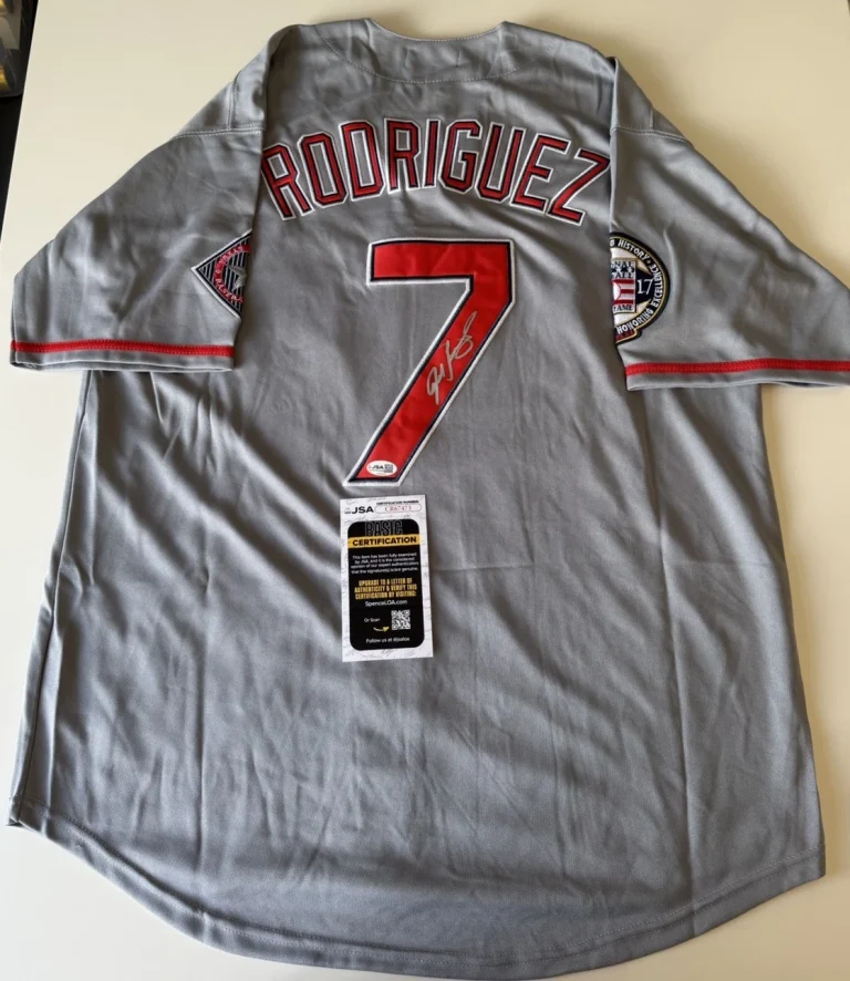 Ivan Rodriguez Texas Rangers Autographed Jersey MLB Star Pudge JSA COA