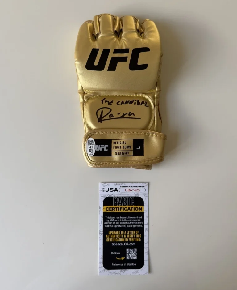 Alexandre Pantoja Fighter Autographed UFC Gold Glove Champ Inscribed JSA COA