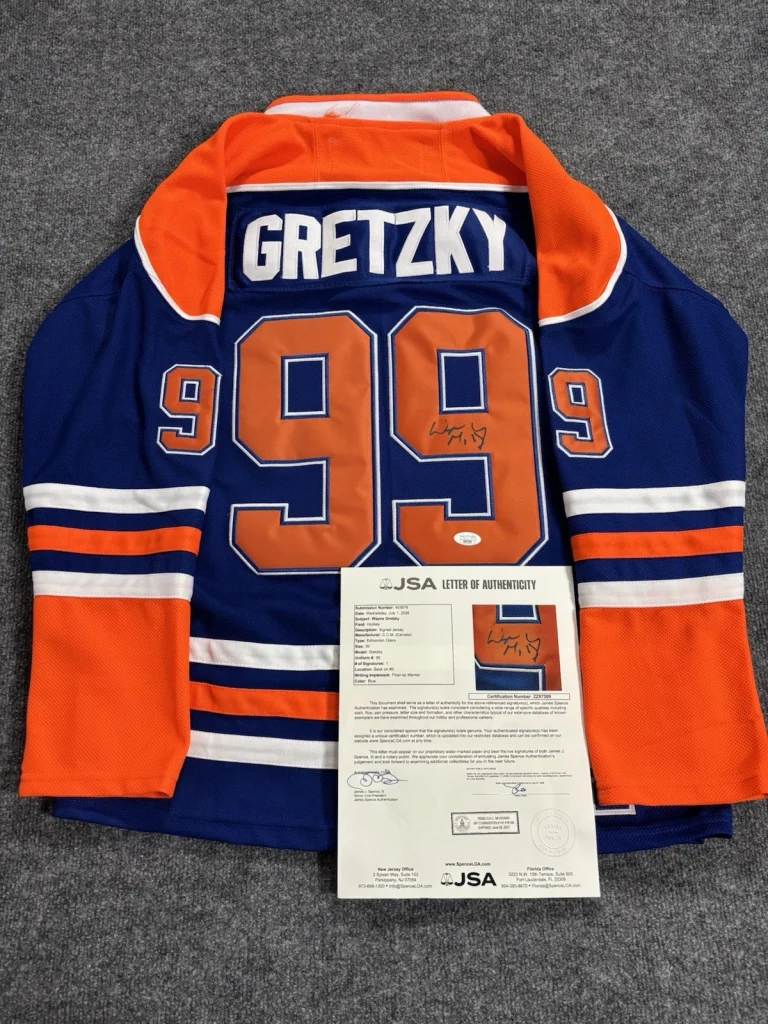 Wayne Gretzky Edmonton Oilers Autographed Jersey JSA LOA COA