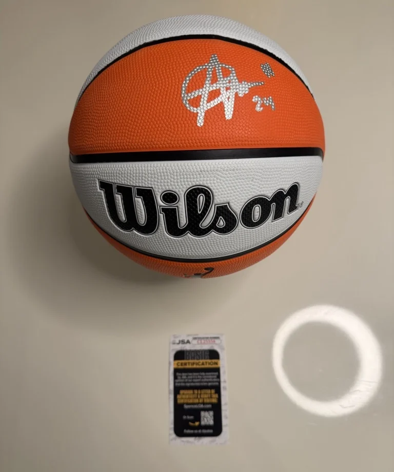 Aaliyah Edwards Connecticut Sun Autographed Wilson Basketball JSA COA