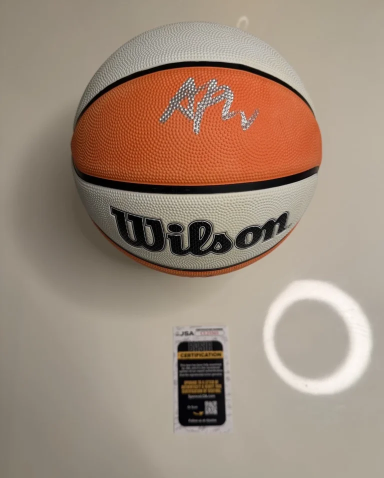 A'ja Wilson Las Vegas Aces Autographed Wilson Basketball Star JSA COA