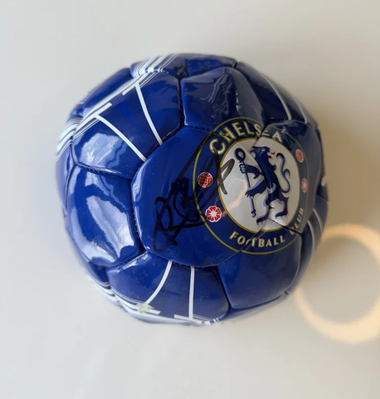 Reece James Chelsea FC Autographed Soccer Ball England Star Smudged JSA COA