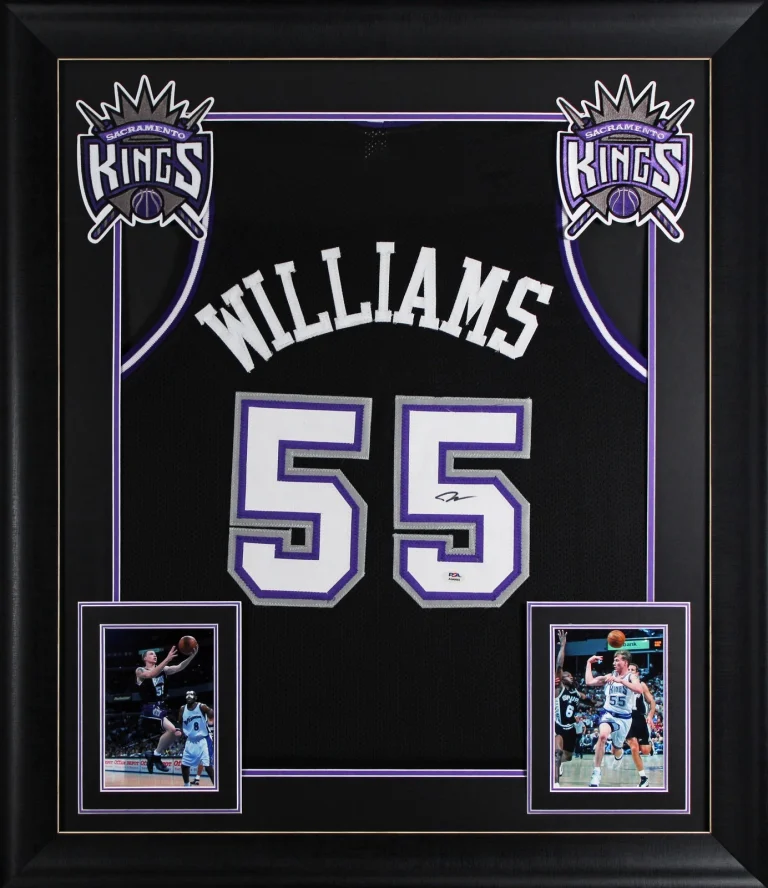 Jason Williams Authentic Signed Black Pro Style Framed Jersey PSA/DNA 2