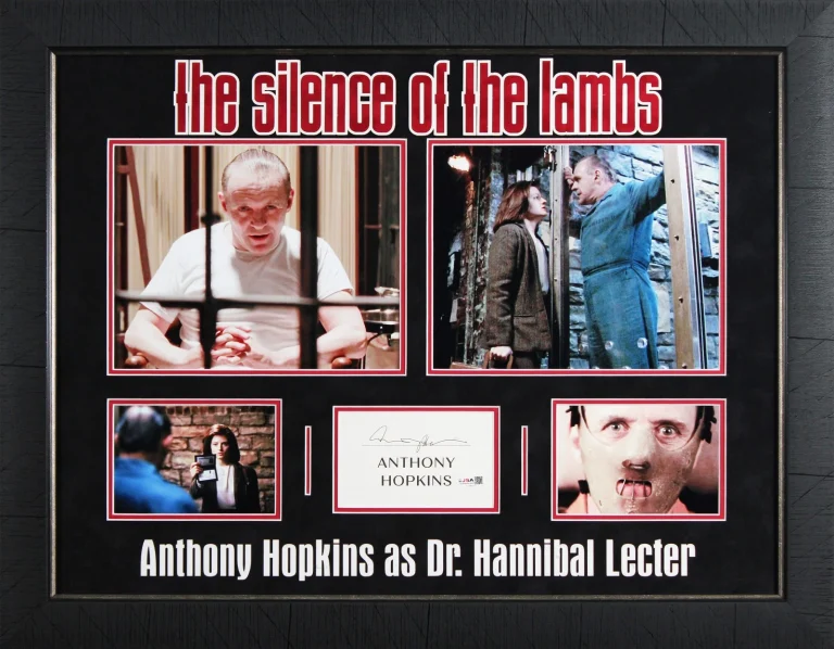 Anthony Hopkins The Silence of the Lambs Signed Framed Display JSA #CJ28071