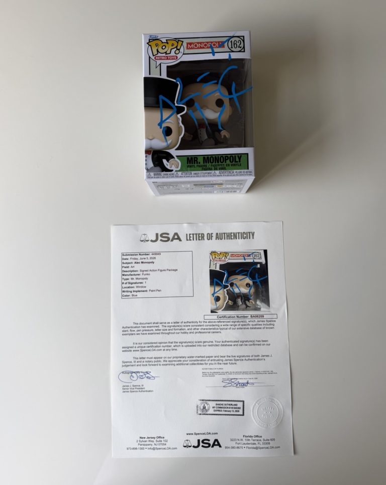Alec Monopoly Autographed Funko Pop Famous Street Artist JSA LOA COA