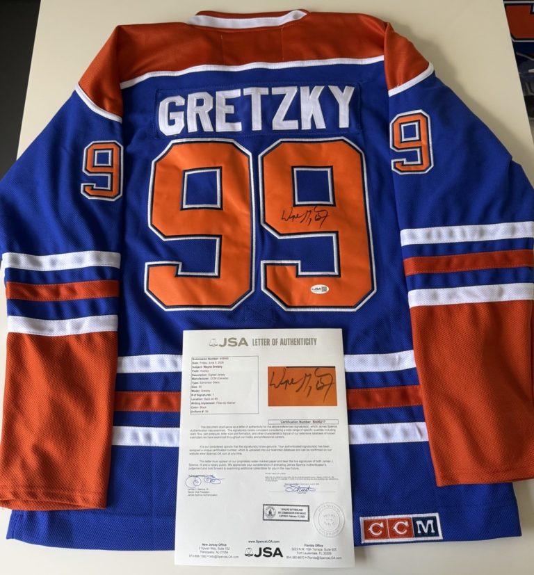 Wayne Gretzky Edmonton Oilers Autographed Jersey JSA LOA COA