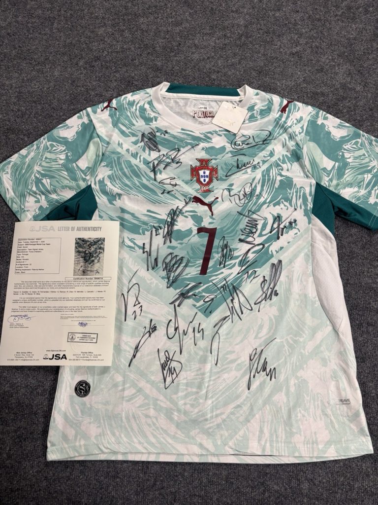 Portugal Team Signed 2026 World Cup Jersey 22 AUTOS. JSA LOA. Vitinha Neves ++++