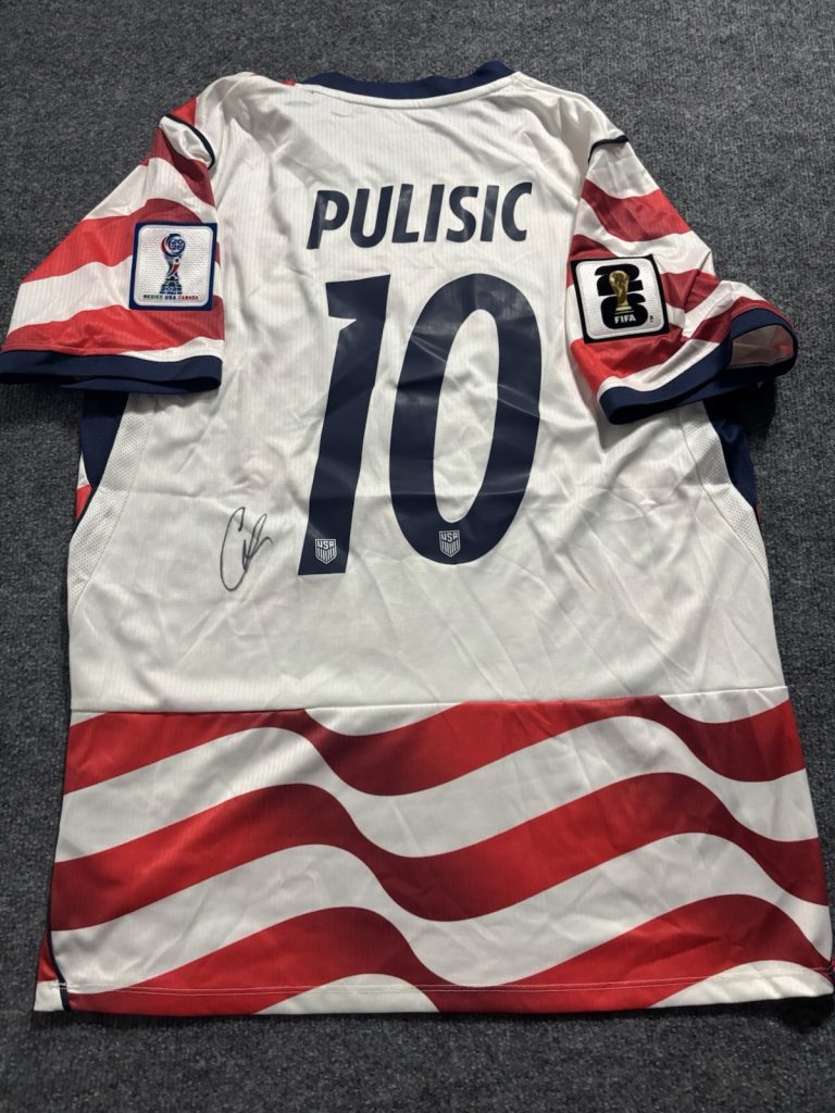 Christian Pulisic Team USA Autograph Signed Jersey! Psa Coa