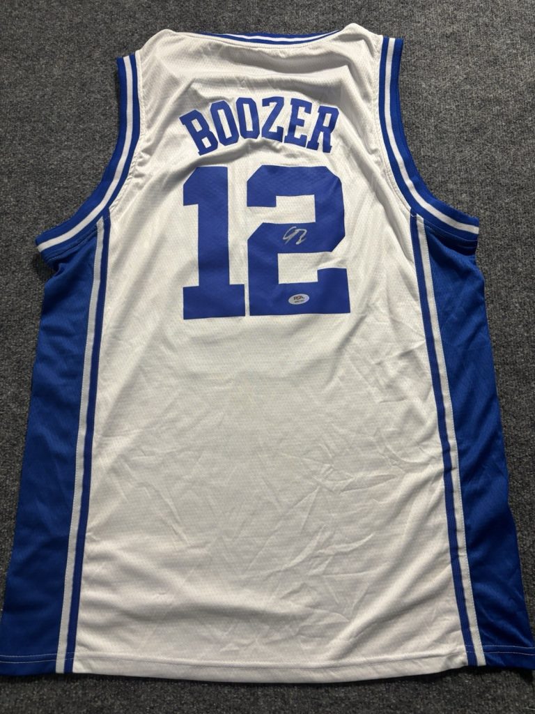 Cameron Boozer Duke Blue Devils Signed Autographed Jersey PSA COA. Grizzlies