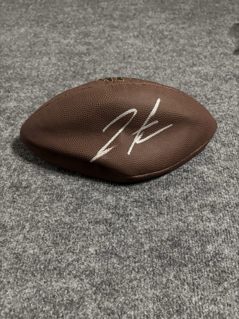 Jahmyr Gibbs Autographed Signed Football. Psa Coa .  Detroit Lions